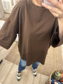 Wide longsleeve - dark brown