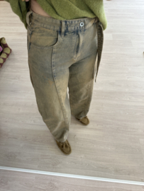 Barrel jeans Azzurro - washed beige
