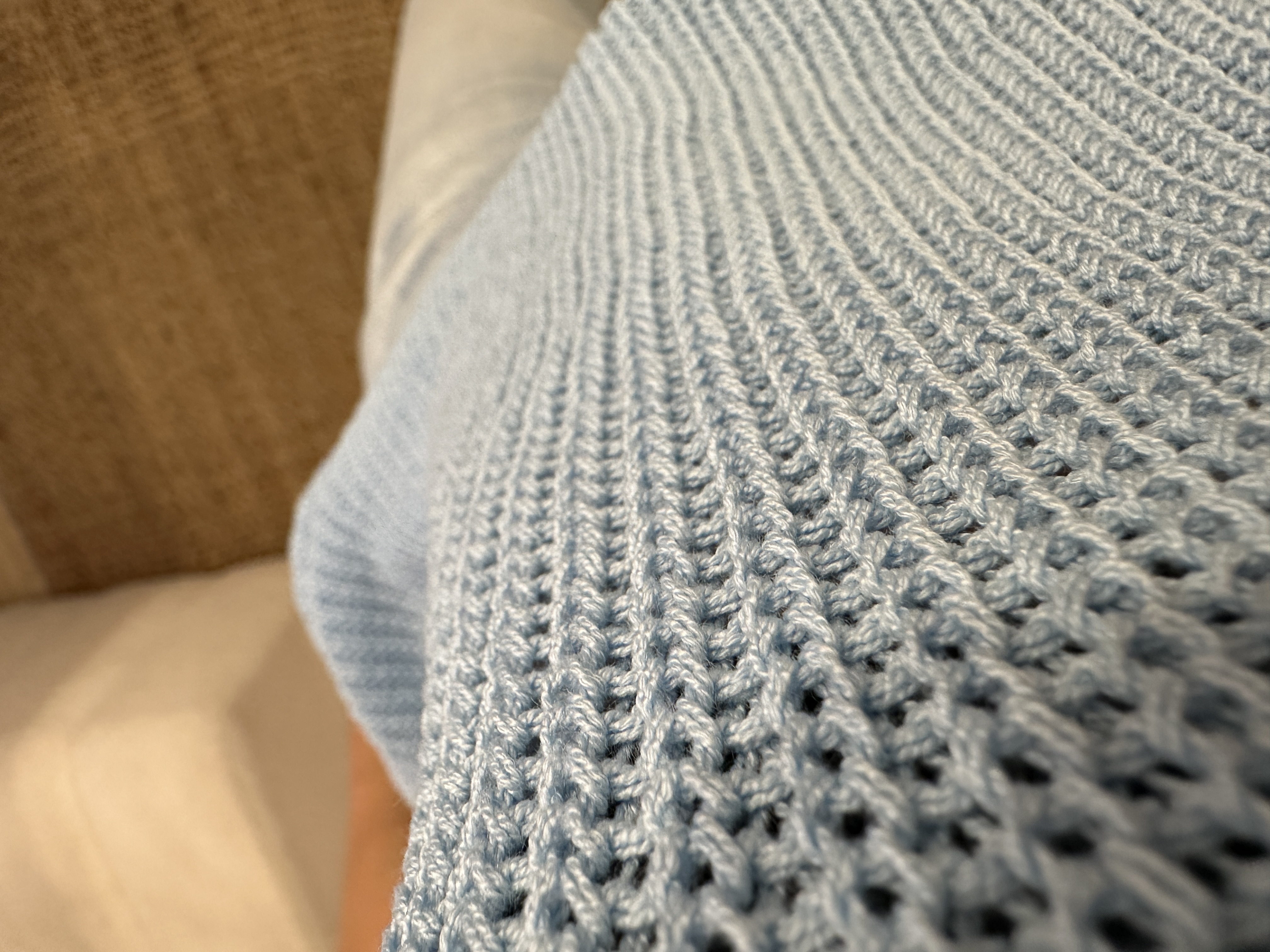 Knitted top Azzurro - blue light