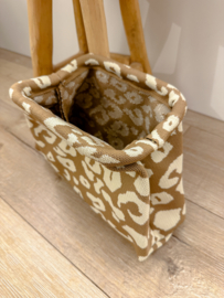 Toilet bag - panter brown/naturel