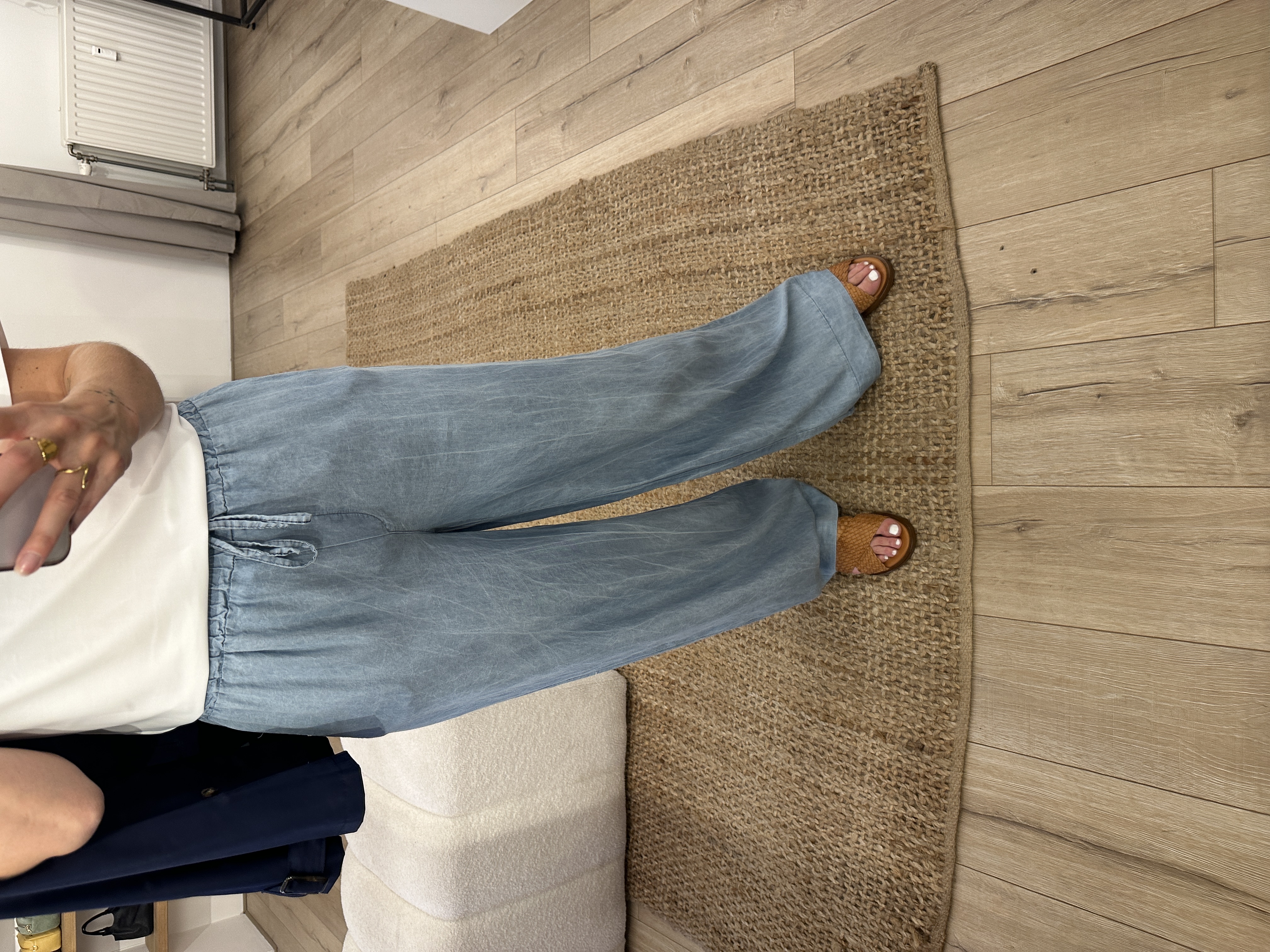 Tencel pants Azzurro - blue light
