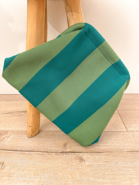 Toilet bag - stripe green/blue