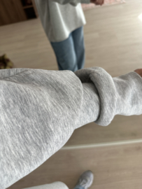 Soft polo pull - grey