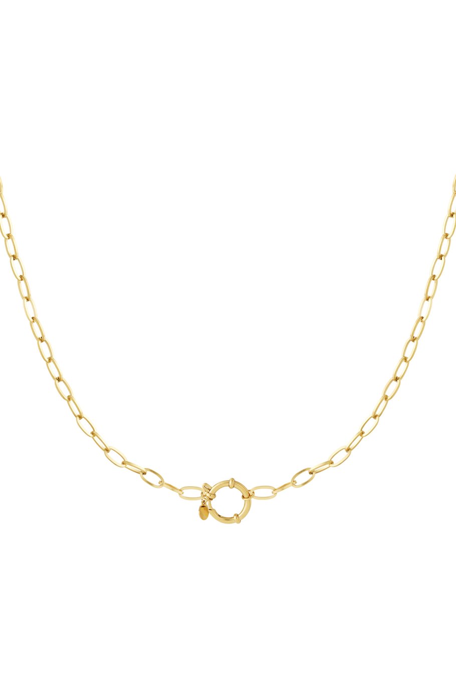 Golden knot necklace - gold