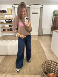 Soleil sweater pull - washed brown