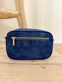 Suède classic crossbody bag - dark blue