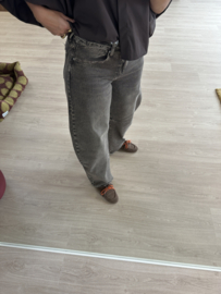 Balloon jeans Queen Hearts - brown