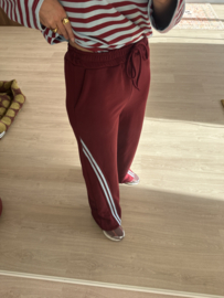 Stripe sweat pants Azzurro - bordeaux/blue light