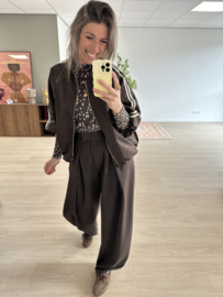 Pantalon fold Ambika - dark brown