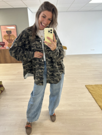 Camo oversized jacket - army green