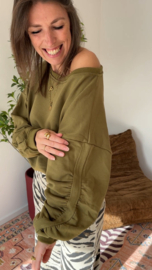 Fold sweater Azzurro - green