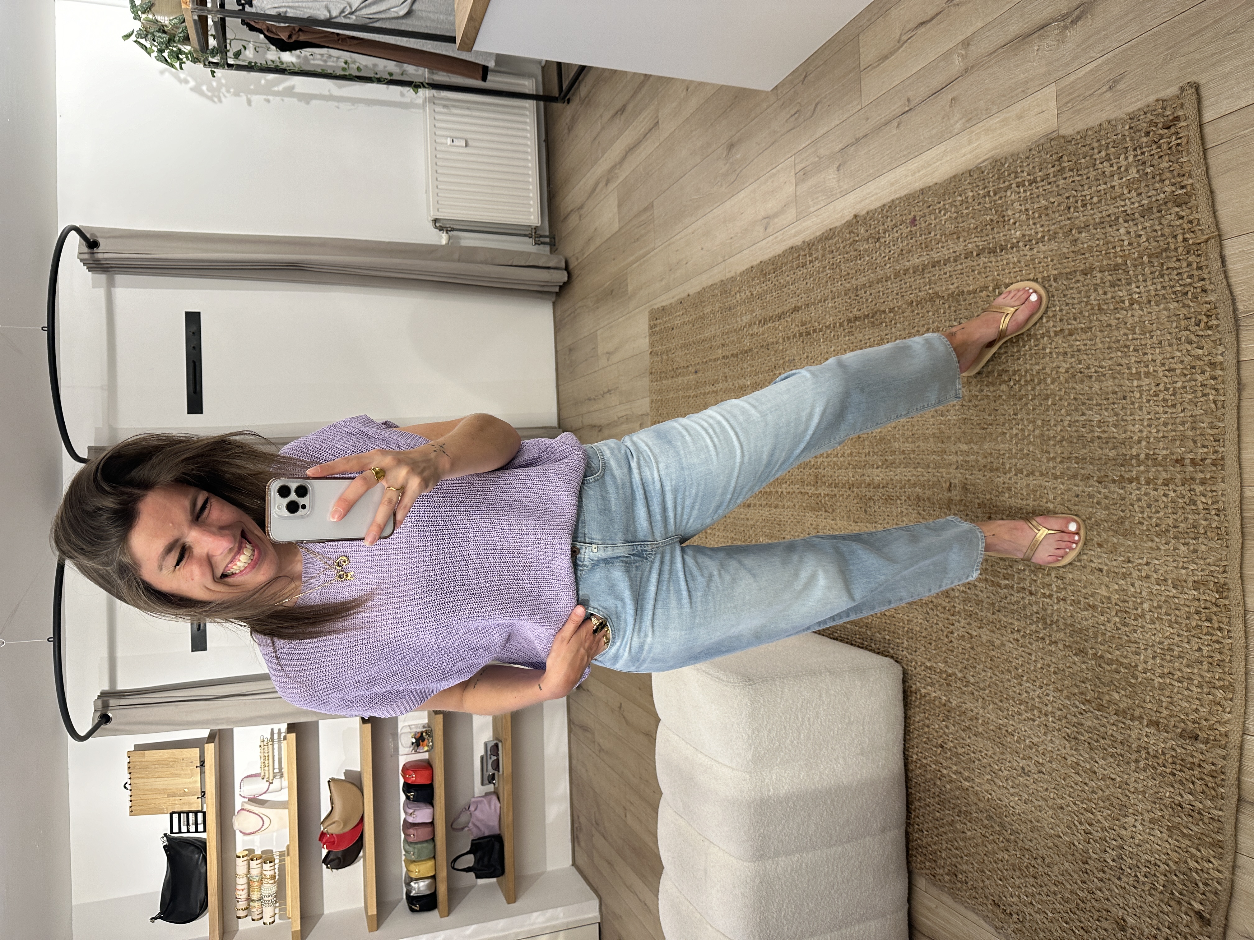Knitted top Azzurro - lila