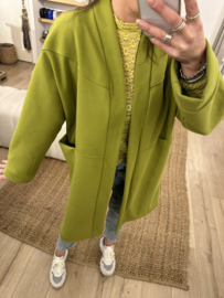 Mantel pocket jacket - green