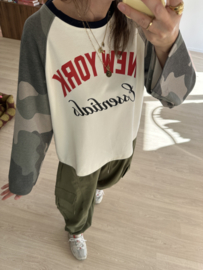 Camouflage new york baseball pull - dark blue