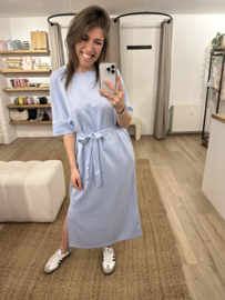 Soft long dress Azzurro - blue