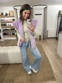 Fur gilet Azzurro - lila