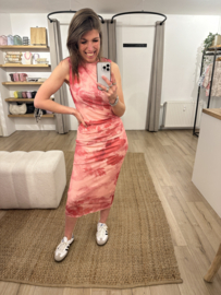 Mesh dress Azzurro - pink