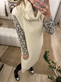 Knitted col long pull - naturel