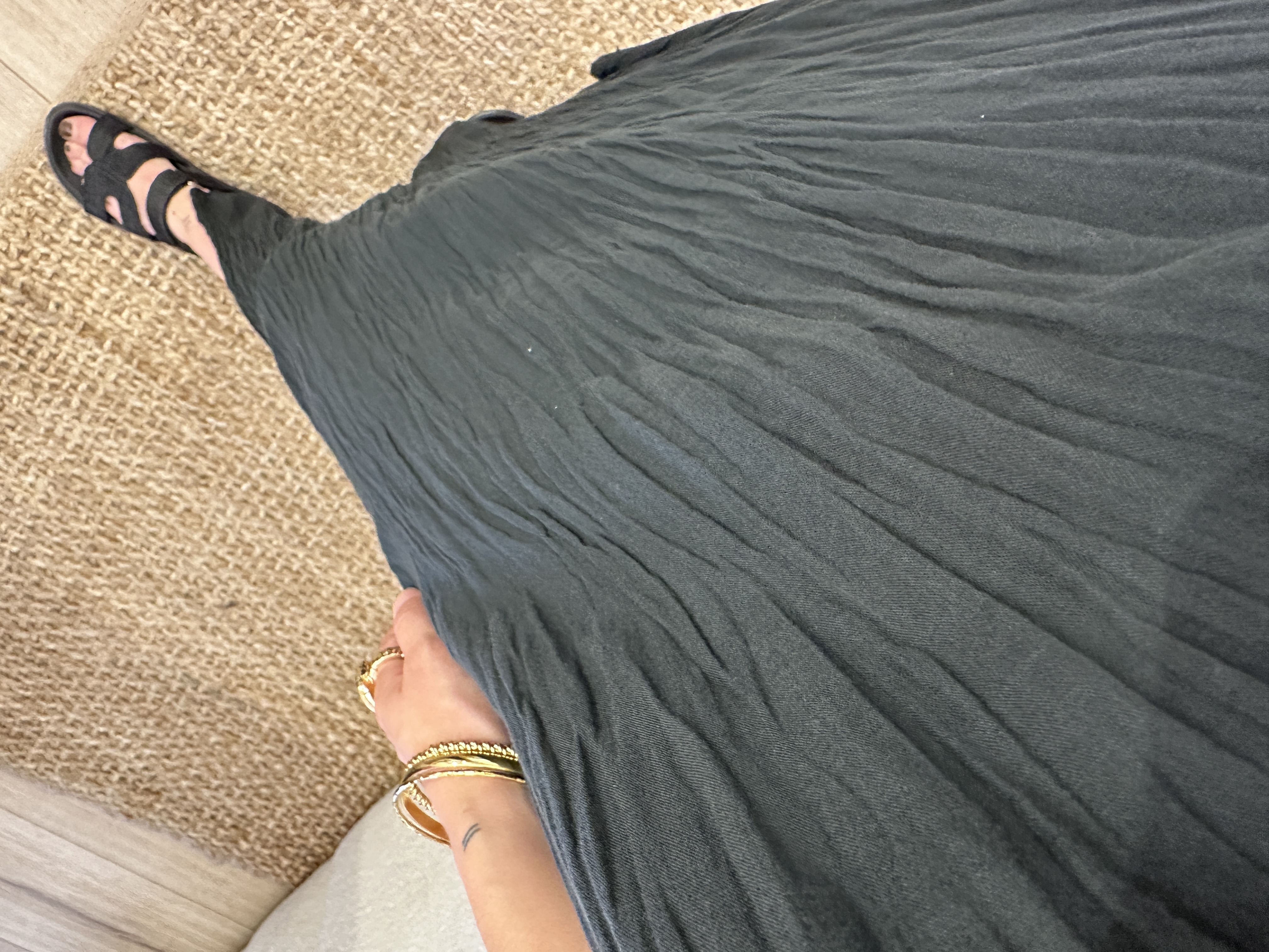Summer long dress - black