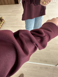 Soft polo pull - aubergine/bordeaux