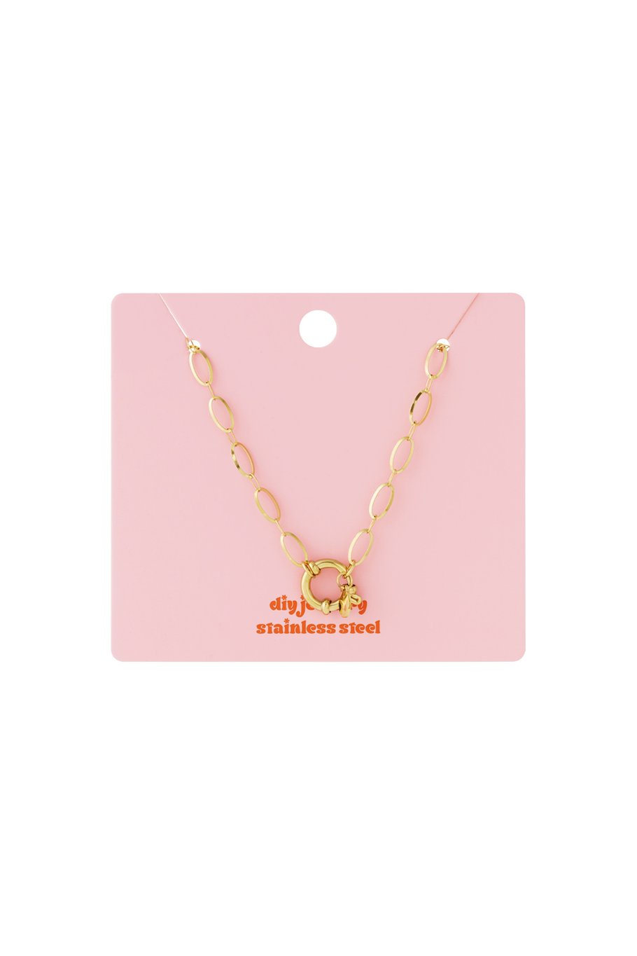 Simple lock necklace - gold