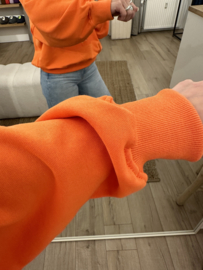 Print jog sweater Azzurro - orange