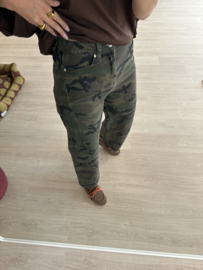 Camo balloon jeans - army green