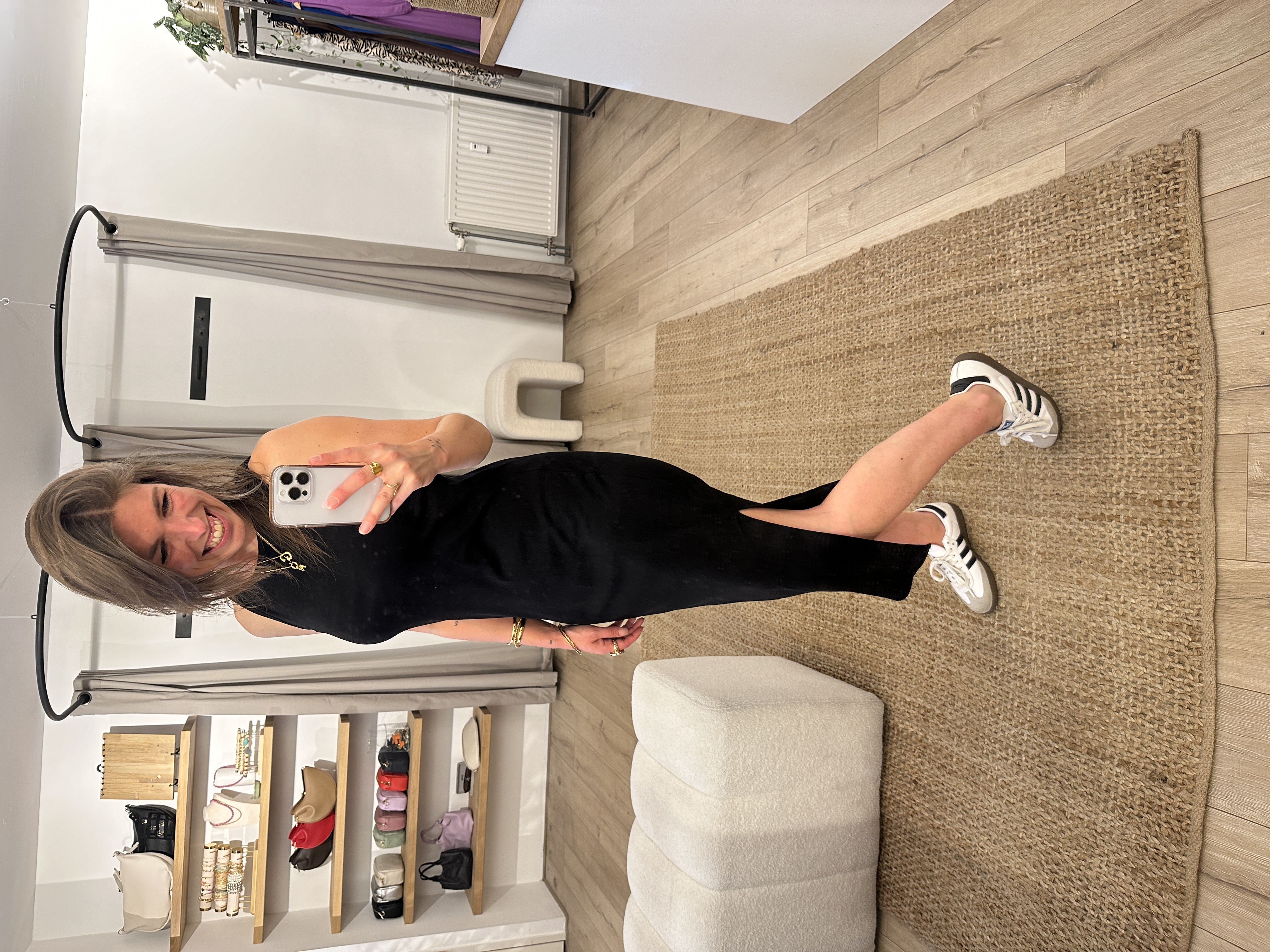 Summer sportive dress Azzurro - black