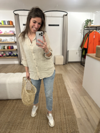 Linen blouse - sand