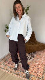 Parachut cargo pants Azzurro - dark brown