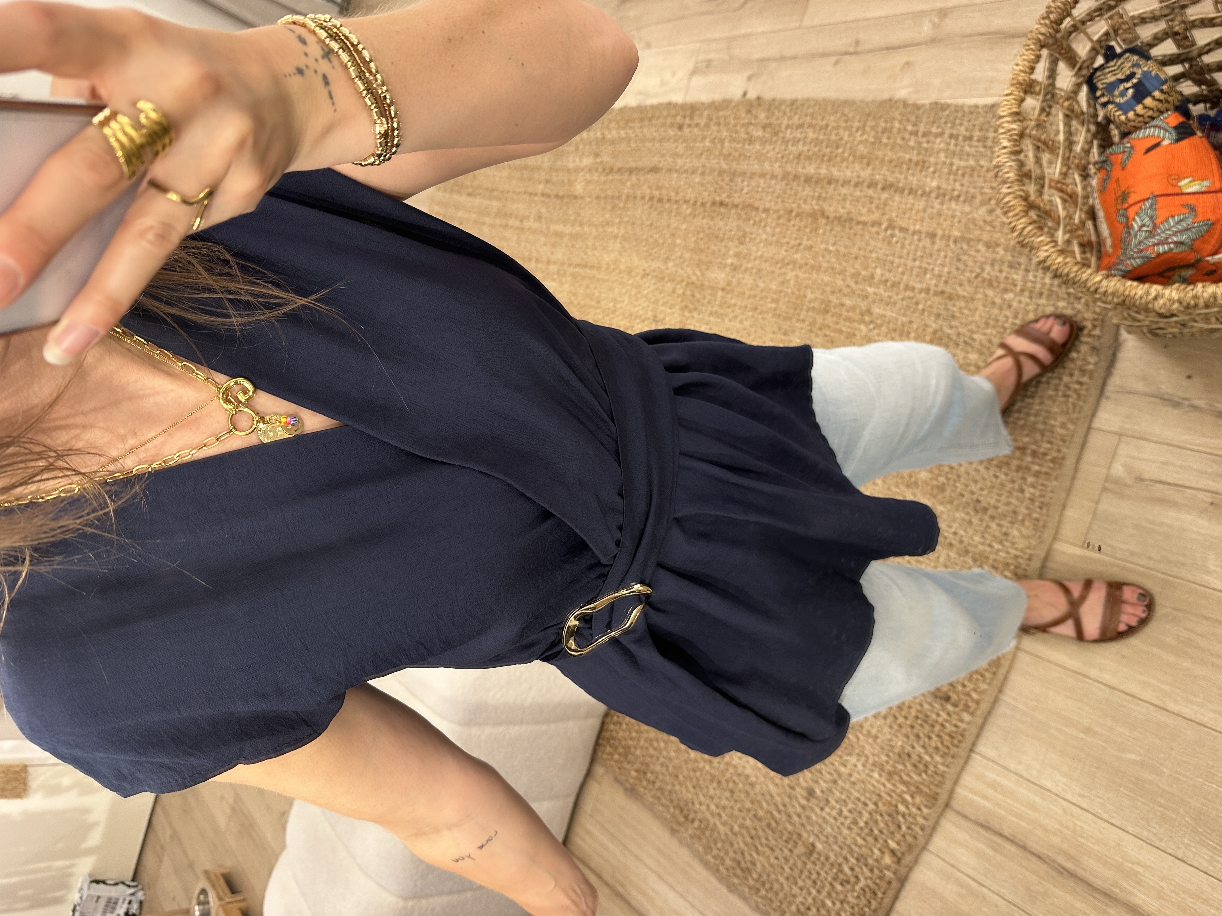 Buckle top Ambika - dark blue