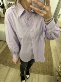 Cotton stone blouse - lila