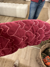 Heart jacket Azzurro - bordeaux