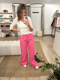 Basic pantalon Azzurro - pink