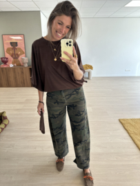 Camo balloon jeans - army green