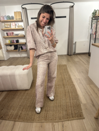 Panter puff blouse Azzurro - brown