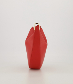 Leather cookie bag - red