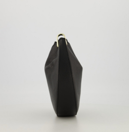 Leather cookie bag - black