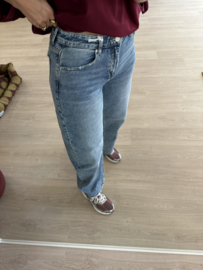 Balloon jeans Queen Hearts - mid blue