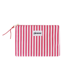 Toilet bag - stripe fuchsia