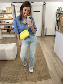 Jeans puff blouse Azzurro - blue