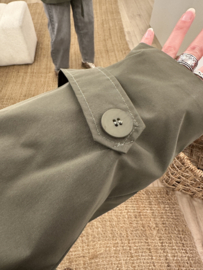 Oversized trenchcoat - army green