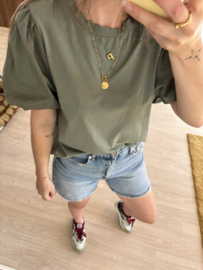 Puff tee - army green