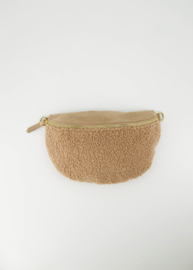 Teddy suède fanny bag - beige
