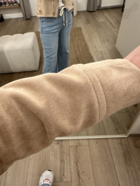 Suedine jacket Azzurro - beige/camel
