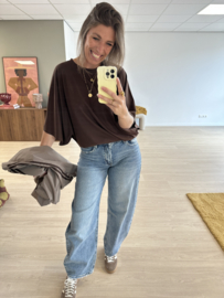 Balloon jeans Queen Hearts - mid blue