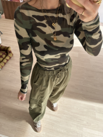 Cashmere print longsleeve - camouflage
