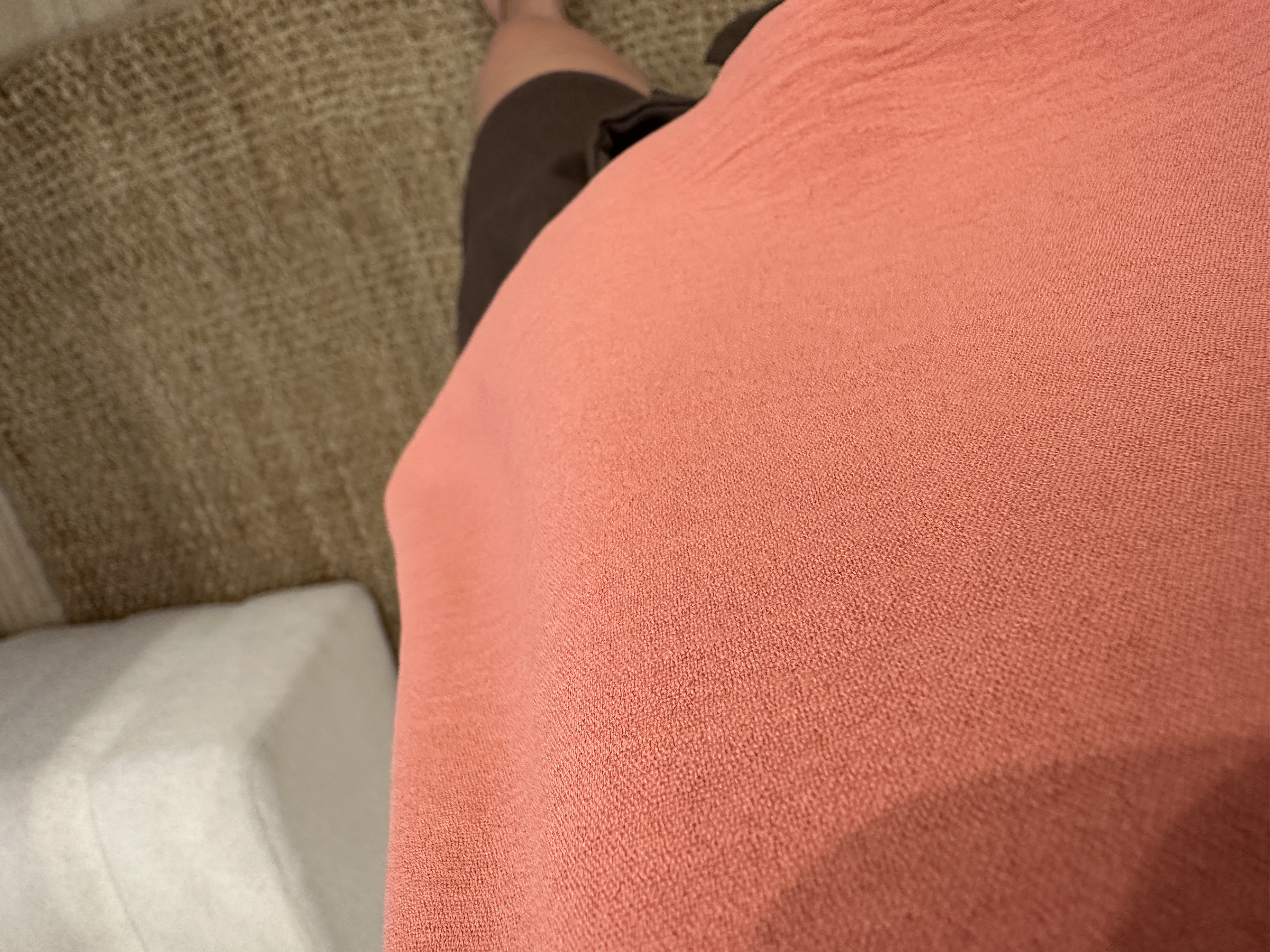 Basic V-top Azzurro - old pink