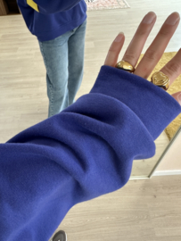 La vie sweater - cobalt/yellow