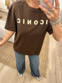 Iconic tee Ambika - dark brown